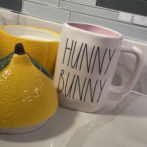 RAE DUNN HUNNY BUNNY PINK MUG. - Picture 6 of 6